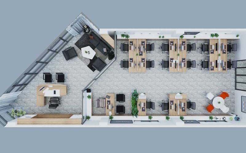 Đặc điểm nhận dạng của văn phòng nhà ống
