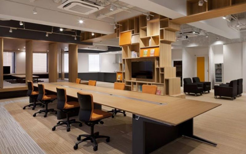 Layout phân khu cho văn phòng 50m2 đảm bảo tính riêng tư và chuyên nghiệp
