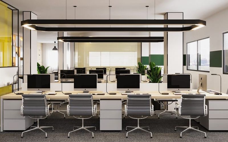 Văn phòng 40m2 hiện đại bố trí khoa học, nâng cao hiệu quả làm việc và hình ảnh doanh nghiệp