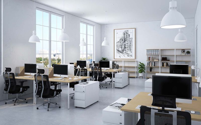 Chi phí thiết kế văn phòng 40m2 phụ thuộc nhiều yếu tố và yêu cầu tùy chỉnh của doanh nghiệp