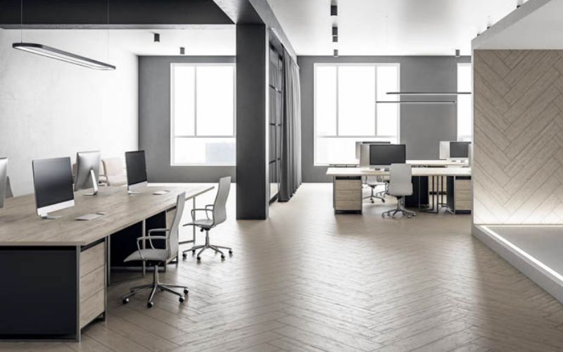 Văn phòng 40m2 phong cách tối giản mang đến không gian làm việc hiện đại và tinh tế