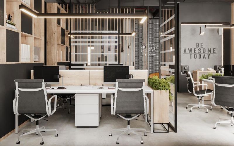 Mẫu thiết kế văn phòng 40m2 đẹp tiết kiệm chi phí, phù hợp các doanh nghiệp startup