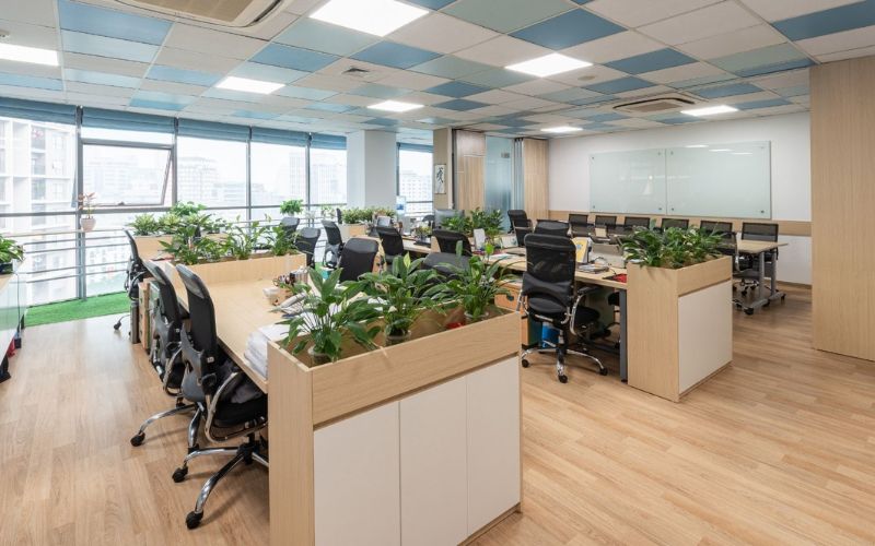 Sự ngăn nắp của mẫu thiết kế văn phòng trong các tòa nhà
