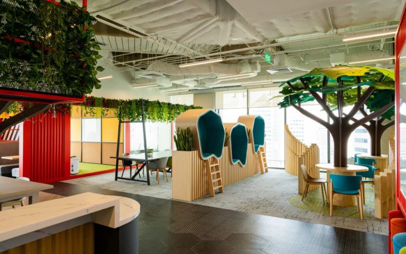 Diện tích văn phòng 20m2 được tận dụng tối đa