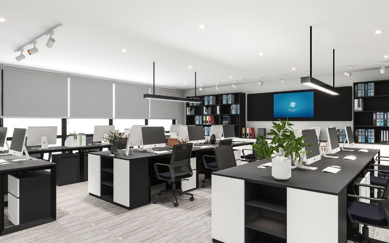 Thiết kế văn phòng 20m2 không cần quá nhiều vật dụng trang trí