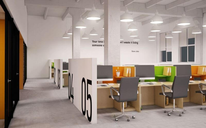 Loại hình thiết kế văn phòng 30m2 đơn giản dành cho công ty Startup