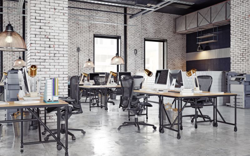 Kiểu văn phòng 50m2 phù hợp với những công ty lĩnh vực thiết kế