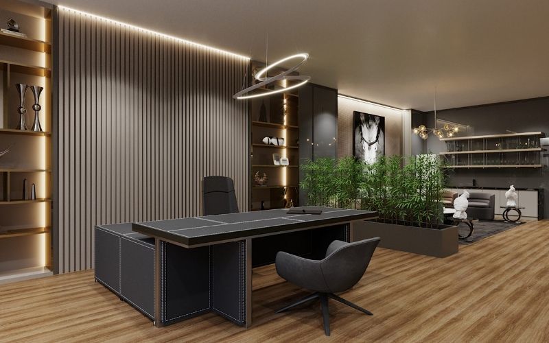 Mẫu thiết kế phòng giám đốc hiện đại cho văn phòng 70m2