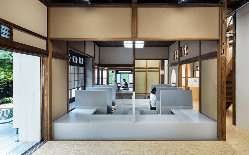 Không gian mở phong cách Japandi với đường nét tối giản