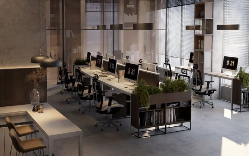 Mẫu thiết kế văn phòng 60m2 cho các doanh nghiệp SME với bố cục khoa học