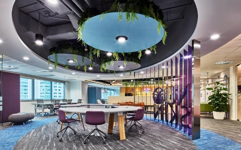 Chi tiết trang trí đầy ấn tượng trong thiết kế văn phòng du lịch