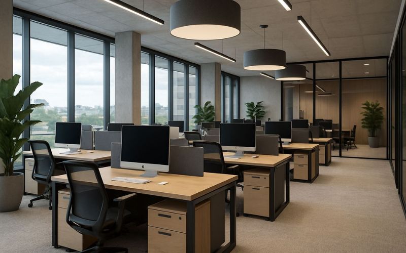 Văn phòng Minimalist giúp tối ưu công năng giúp tăng năng suất làm việc