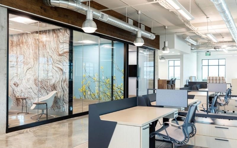 Sự độc đáo của các họa tiết trang trí tường văn phòng