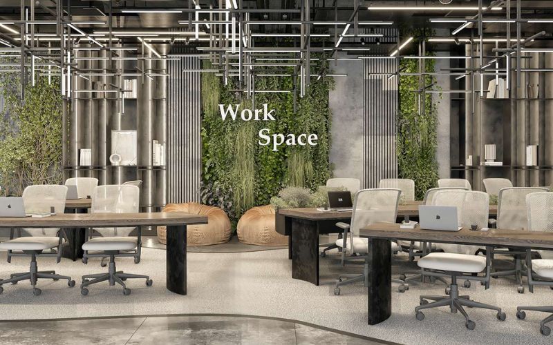 Mẫu văn phòng xanh theo tiêu chuẩn ESG với thiết kế thân thiện môi trường