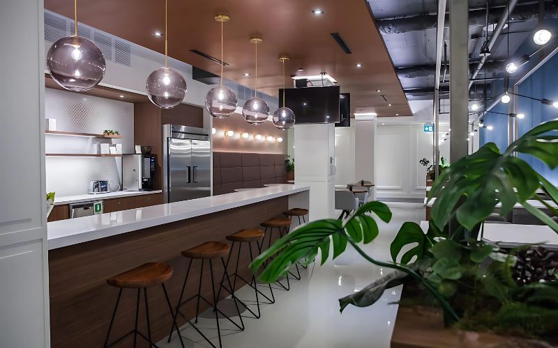 Pantry văn phòng cổ điển thanh lịch