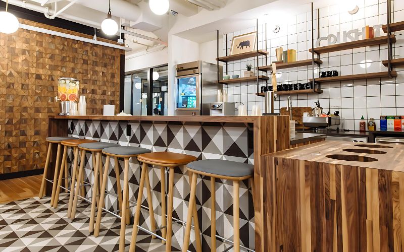 Pantry văn phòng bố trí khoa học mang lại môi trường làm việc tích cực