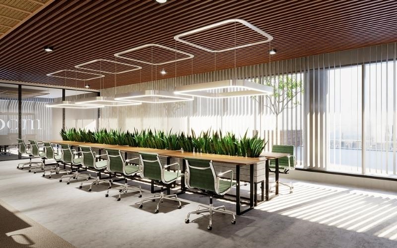 Văn phòng hiện đại với thiết kế mở linh hoạt