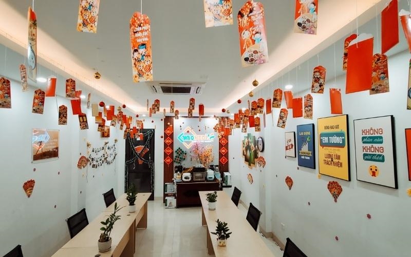 Trang trí văn phòng với các phong bao lì xì may mắn