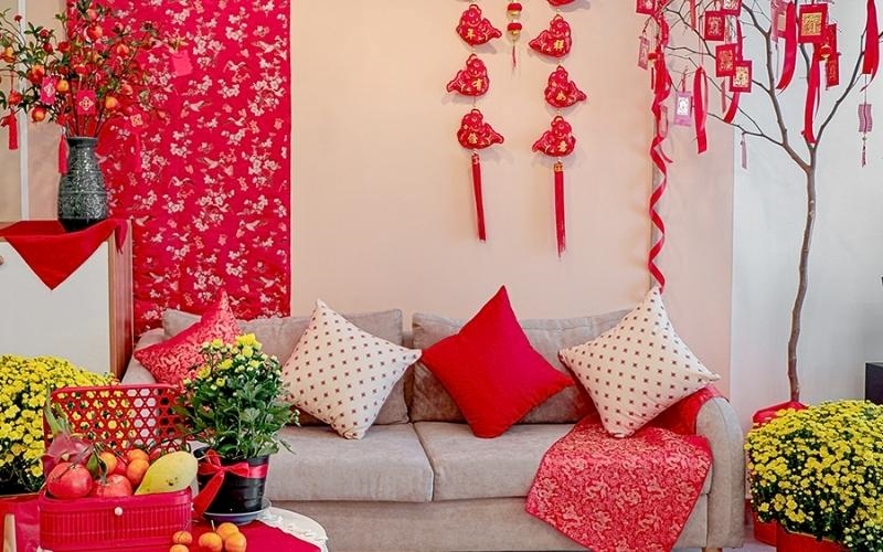 Trang trí văn phòng năm mới với một góc ấm áp