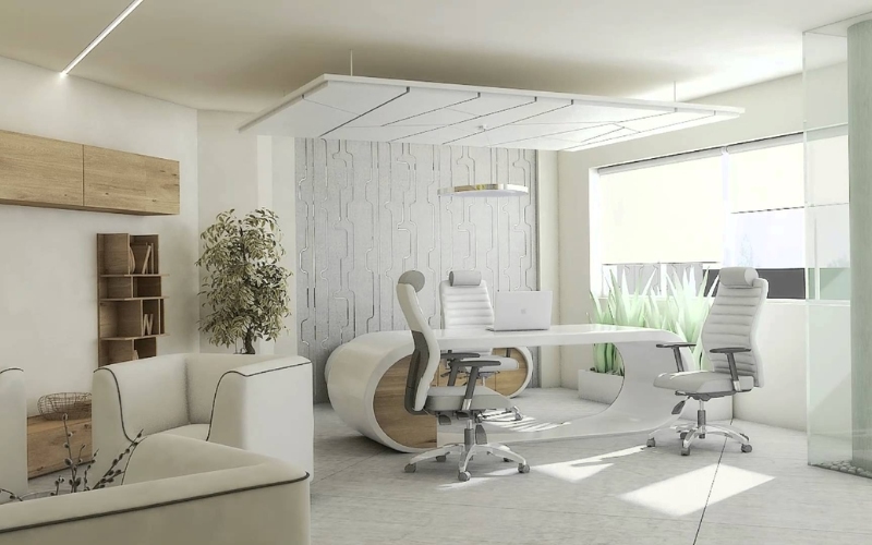 Nên trang trí nội thất phòng làm việc mang lại sự thoải mái