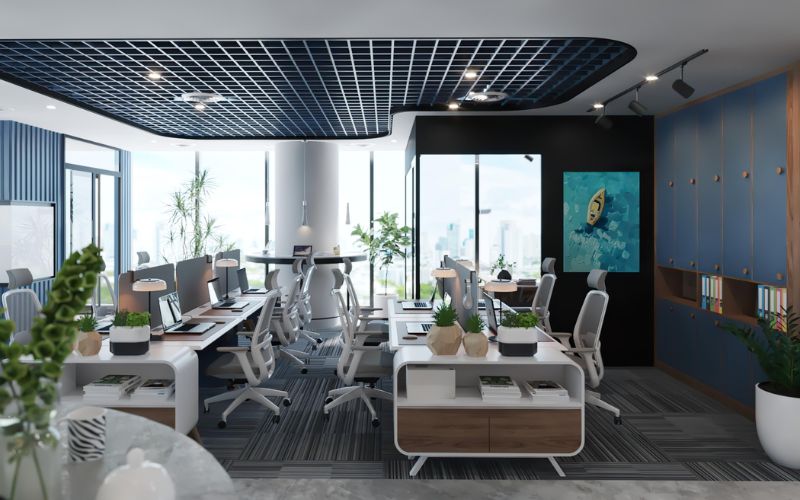 Văn phòng Luxury với khu làm việc chung hiện đại mang đến môi trường làm việc sang trọng và hiệu quả