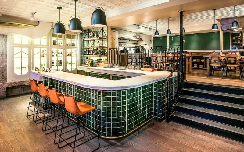 Mẫu nội thất quán cafe bar phong cách công nghiệp