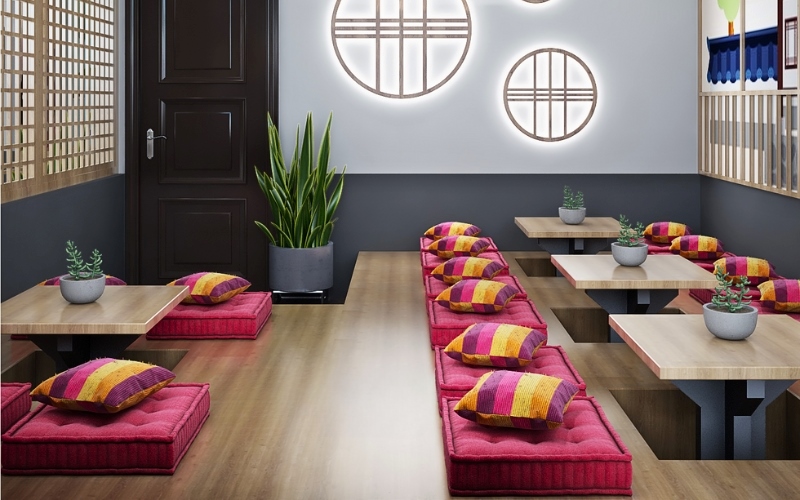 Quán cafe nhỏ đẹp dạng ngồi bệt