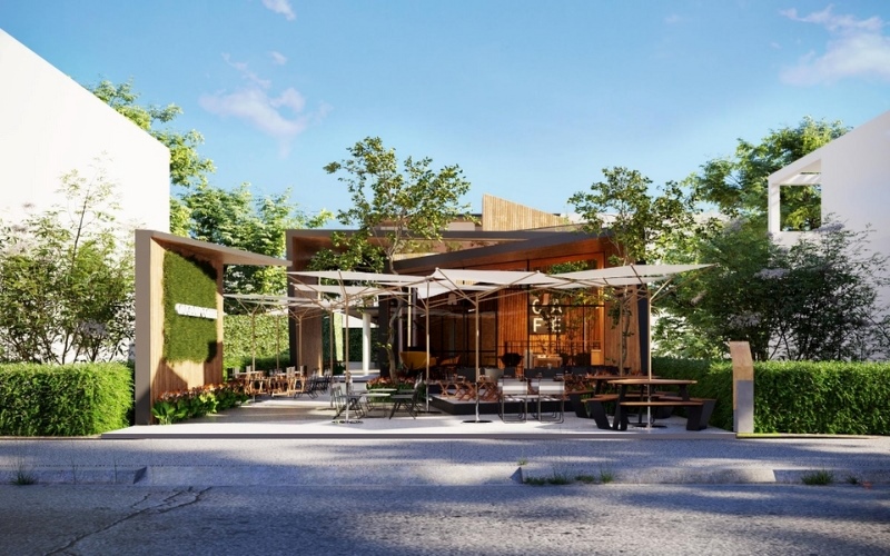 Mặt tiền quán cafe nhỏ xinh