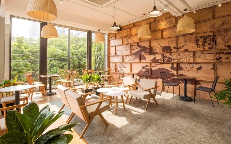 Mô hình quán cafe nhỏ đẹp đầy ấn tượng
