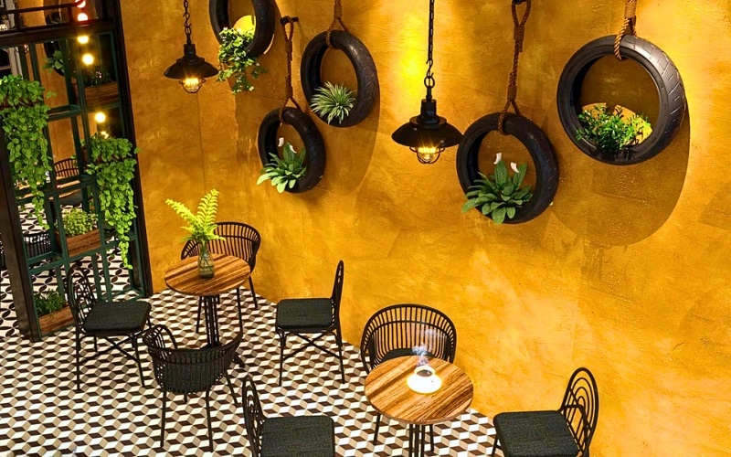 Thiết kế quán cafe nhỏ đẹp giá rẻ theo phong cách Vintage