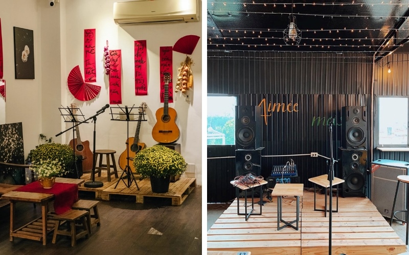 Mô hình thiết kế quán cafe nhỏ đẹp giá rẻ kiểu Acoustic