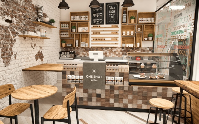 Không gian quán cafe ấn tượng sẽ giúp thu hút khách hàng