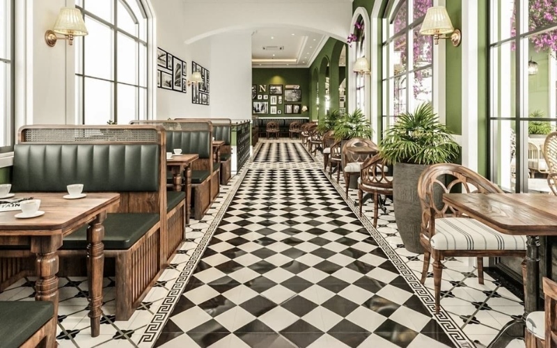 Thiết kế quán cafe nhỏ đẹp giá rẻ thuộc phong cách cổ điển