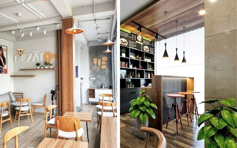 Trang trí quán cafe nhỏ đơn giản và trẻ trung