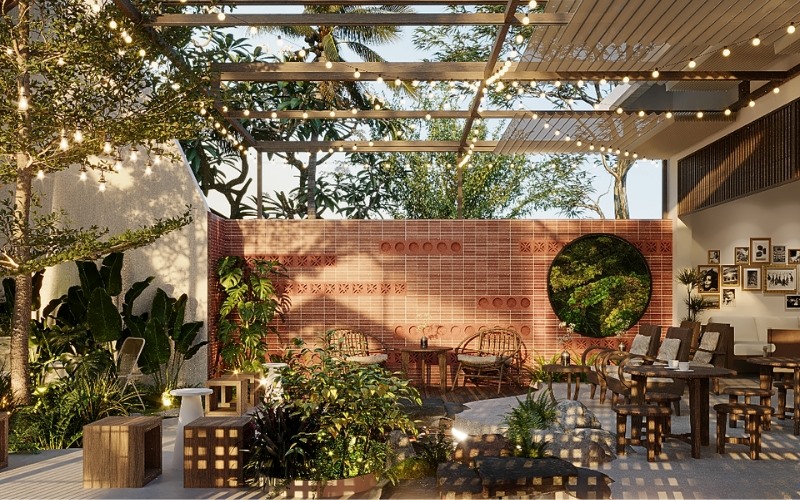 Thiết kế quán cafe sân vườn giá rẻ cho các chủ đầu tư