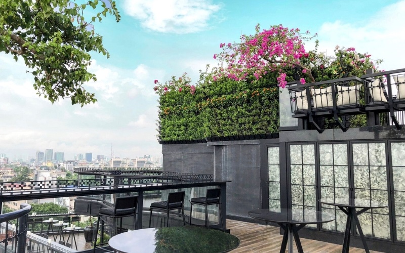 Cafe sân thượng là xu hướng kinh doanh mới tại các đô thị