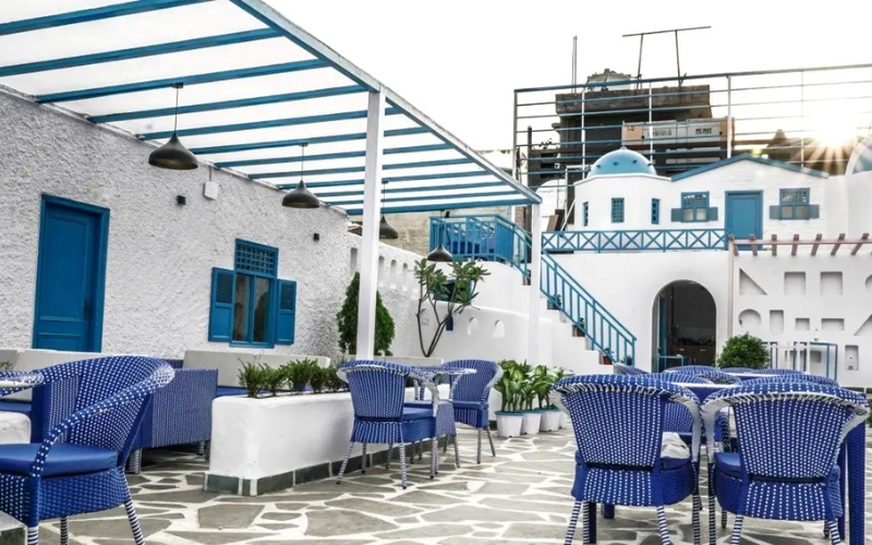 Quán cafe kiểu Địa Trung Hải gây ấn tượng