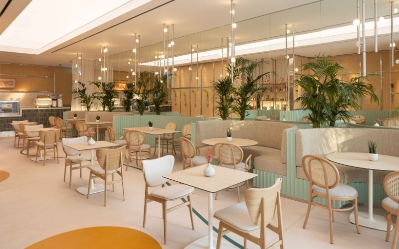 Thiết kế không gian mở cho quán cafe 5x20