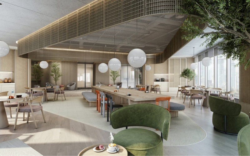 Có thể phân chia không gian quán cafe thành nhiều khu vực