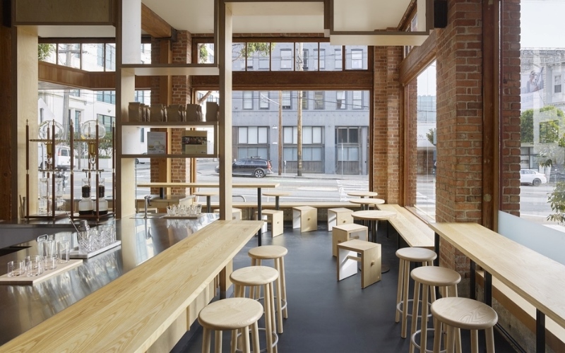 Không gian quán cafe đơn giản nhẹ nhàng