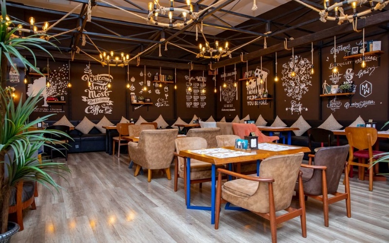 Không gian ấm áp lãng mạn của thiết kế quán cafe