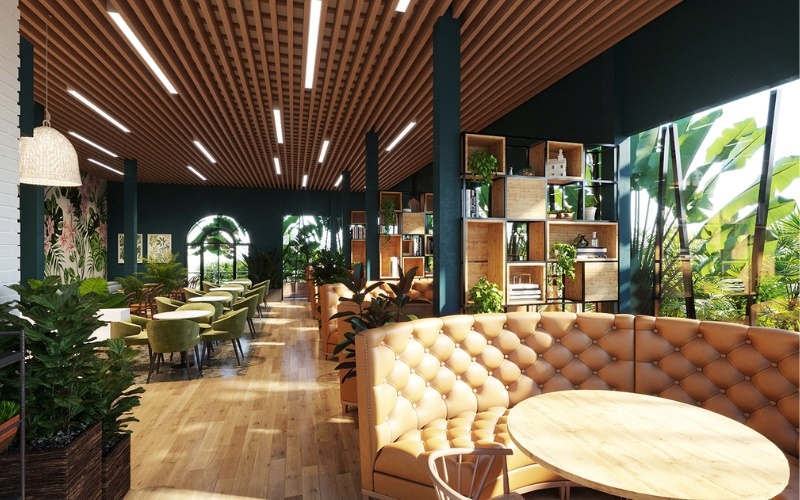 Thiết kế quán cafe cần tạo được sự thoải mái cho khách hàng