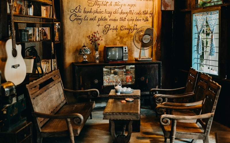 Nội thất xưa cũ là điểm nhấn đặc biệt của phong cách Vintage