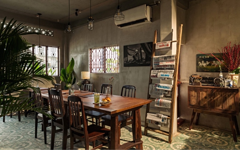 Thiết kế quán cafe bình dân theo phong cách Vintage