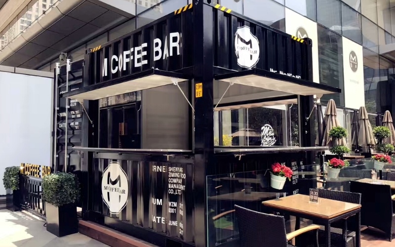 Thiết kế quán cafe container phong cách này không mất nhiều chi phí