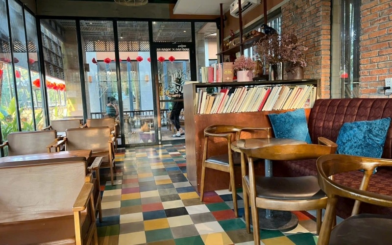 Đường nét nhẹ nhàng đơn giản của quán cafe Vintage