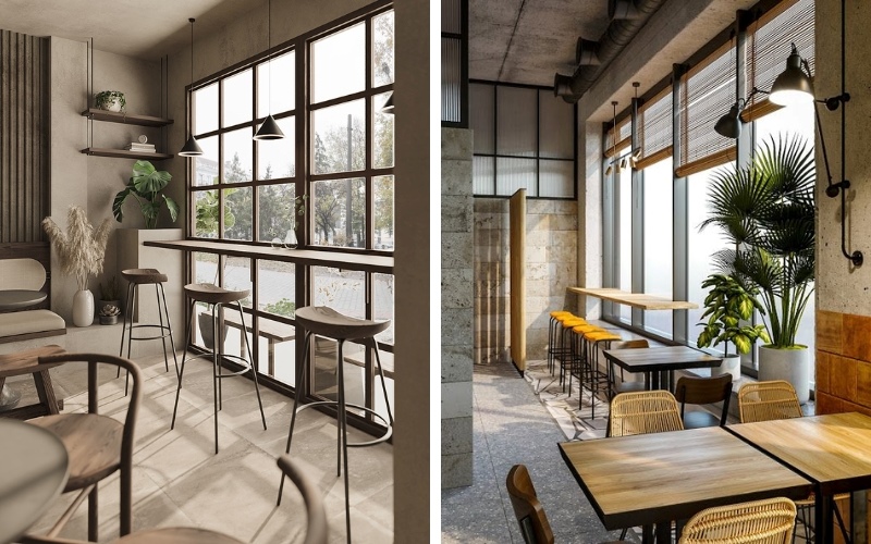 Quán cafe thép tiền chế có chi phí đầu tư rất phải chăng
