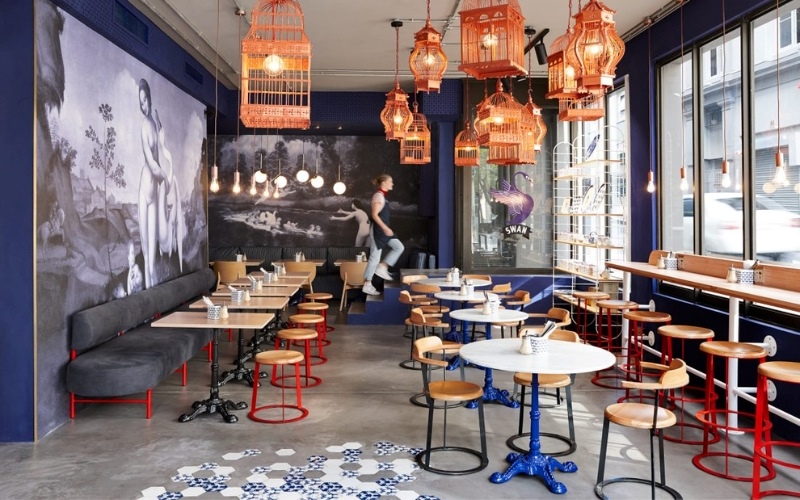 Quán cafe mặt tiền 10m thiết kế theo phong cách hiện đại