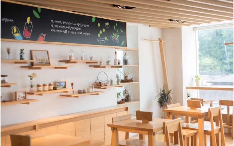 Quán cafe Hàn Quốc là không gian thư giãn tuyệt vời cho khách hàng