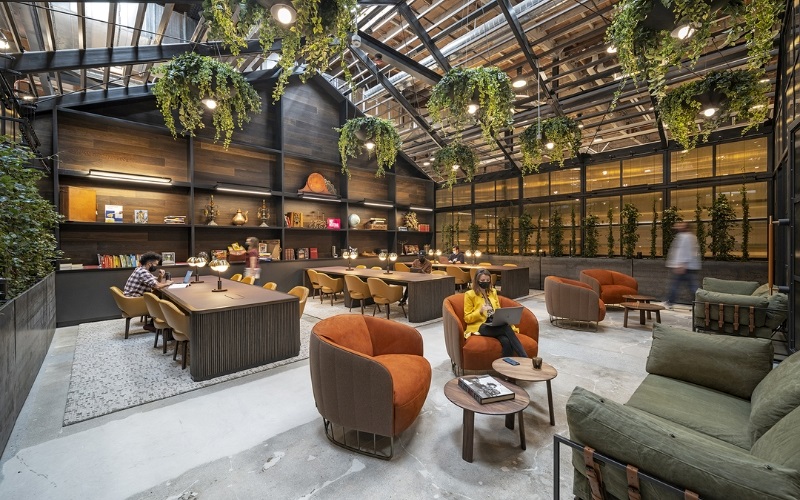 Thiết kế quán cafe tiền chế khung thép kết hợp nhà văn phòng